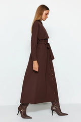 Belted brown Dress