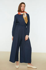 Modest navy jumpsuit