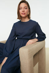 Modest navy jumpsuit