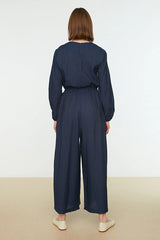 Modest navy jumpsuit