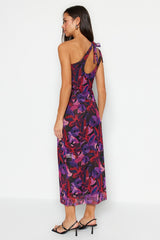 asymmetric tulle dress