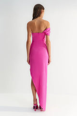 fuschia corset dress