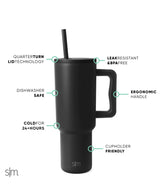 Water bottle - Midnight black