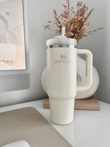 Stainless steel water bottle - cream