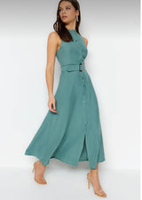 Mint green maxi dress