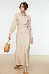 Beige maxi dress
