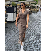 Short sleeve maxi Dress