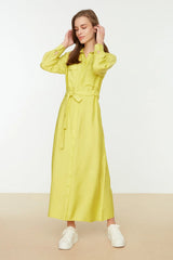 Yellow maxi dress