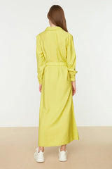 Yellow maxi dress