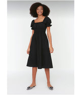 Short sleeve black dress