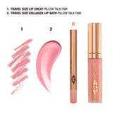 Mini Pillow Talk Glossy Lip Duos- Fair