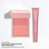 Major Headlines Double-Take Crème & Powder Blush Duo & Lip Balm Makeup Gift Set - Soft Rosy Pink