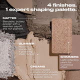 Naked Shaped Cool-Toned Makeup Palette for Eyes & Face