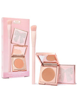 face card never declines cc full coverage undereye corrector & brush set / medium-tan peach