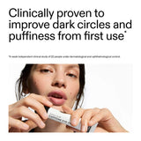Running on Caffeine Eye Cream & Reusable Eye Patches Gift Set for Depuffing & Dark Circles