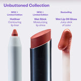 Unbuttoned Lip Liner, Lipstick, and Gloss Gift Set