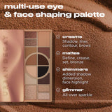 Naked Shaped Warm-Toned Makeup Palette for Eyes & Face