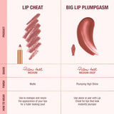 Mini Pillow Talk Plumpgasm Lip Liner and Lip Gloss Set - berry pink