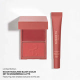 Major Headlines Double-Take Crème & Powder Blush Duo & Lip Balm Makeup Gift Set - Soft Warm Mocha