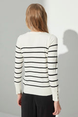 striped sweater top