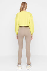 Knitted Pants with Slit