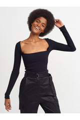 Black Long Sleeve Top