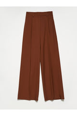 brown wide leg trousers