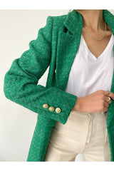 Green Tweed Blazer