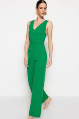 Green jumpsuit