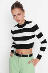 striped cropped top