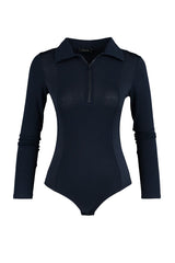 navy long sleeve bodysuit