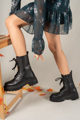 black biker boots