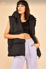black Hooded Vest