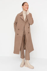 oversized camel coat