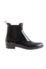 black rain boots