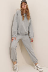 grey sweatpants co-ord set
