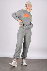 Grey joggers and sweatshirt set
