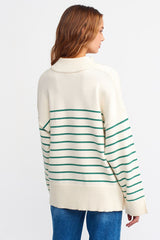 striped sweater top