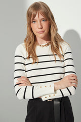 striped sweater top