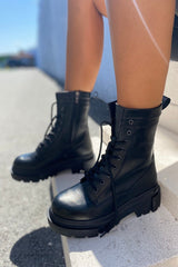 Black biker boots