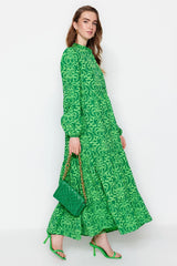 Green Patterned dress