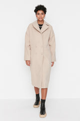 oversized ecru coat