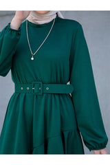 Green hijab Dress