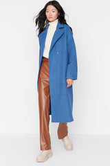 Blue oversized coat