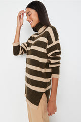striped sweater top