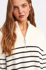 striped sweater top