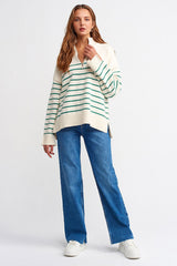 striped sweater top