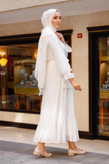 Ruffled Chiffon Dress