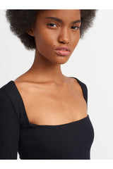 Black Long Sleeve Top