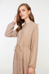Ruffled modest dress